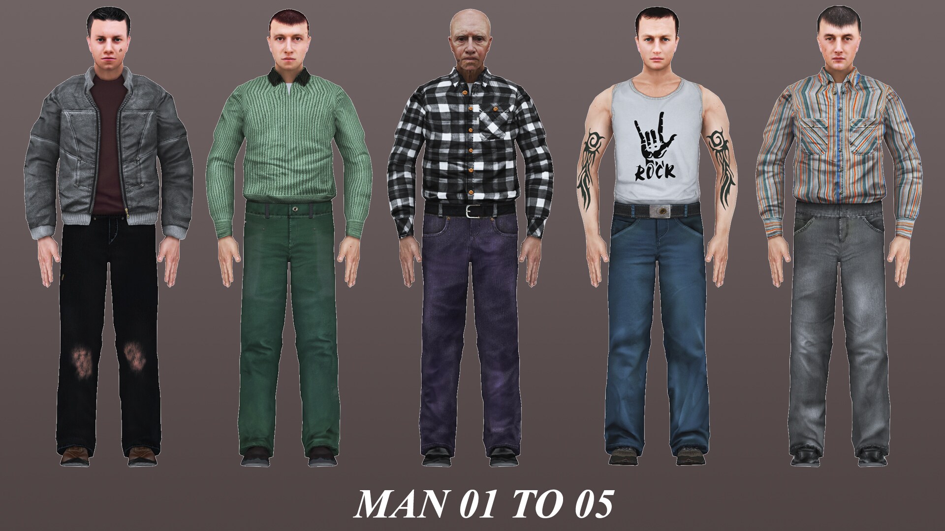 MAN 1 TO 5